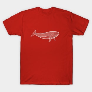 Humpback Whale - detailed marine animal drawing T-Shirt